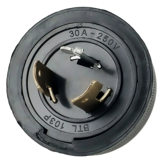 Anti-off three-pole generator plug compatible with 168F/170F GX160, AC 250V 30A, for generator maintenance
