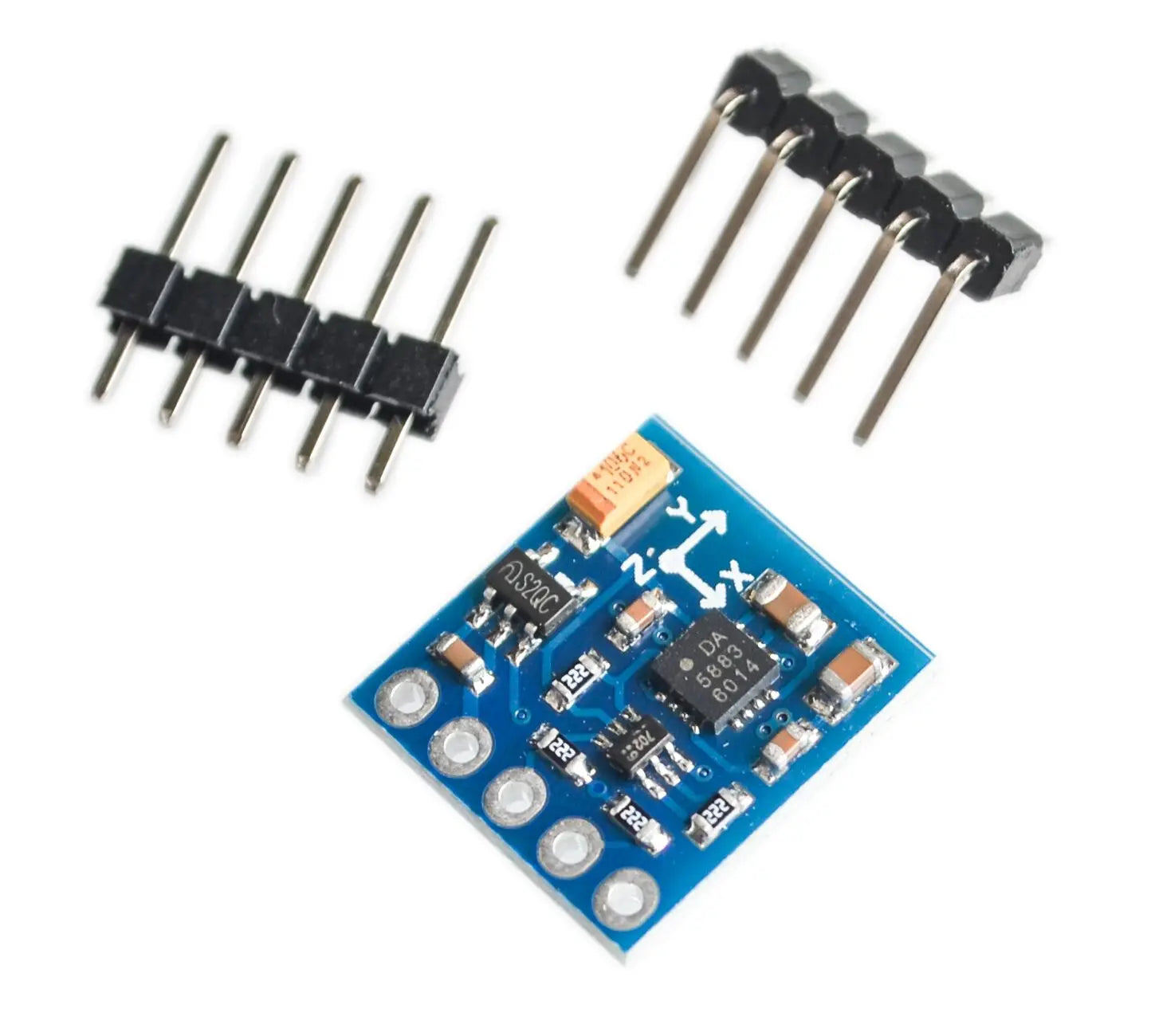 GY-271 QMC5883L electronic compass module, three-axis magnetic sensor for orientation, navigation, and electronics projects