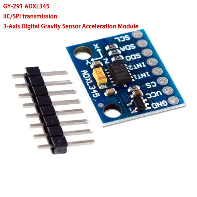 GY-291 ADXL345 3-axis digital accelerometer module with I2C/SPI interface for tilt, gravity detection, and DIY electronics projects