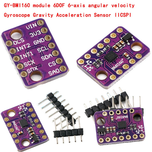 GY-BMI160 6DOF 6-axis gyroscope and accelerometer sensor module with I2C/SPI interface for motion detection and electronics projects