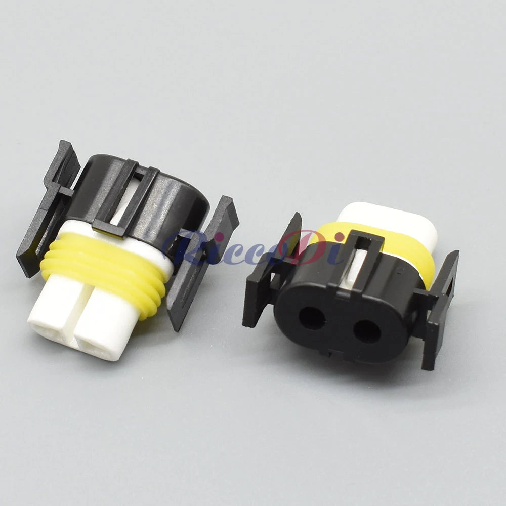 H11 2 pin sealed automotive electronic wiring connector ceramic female socket overview