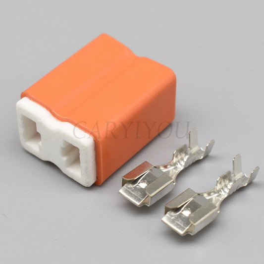 H7 ceramic headlamp bulb connector front view for automotive lighting systems