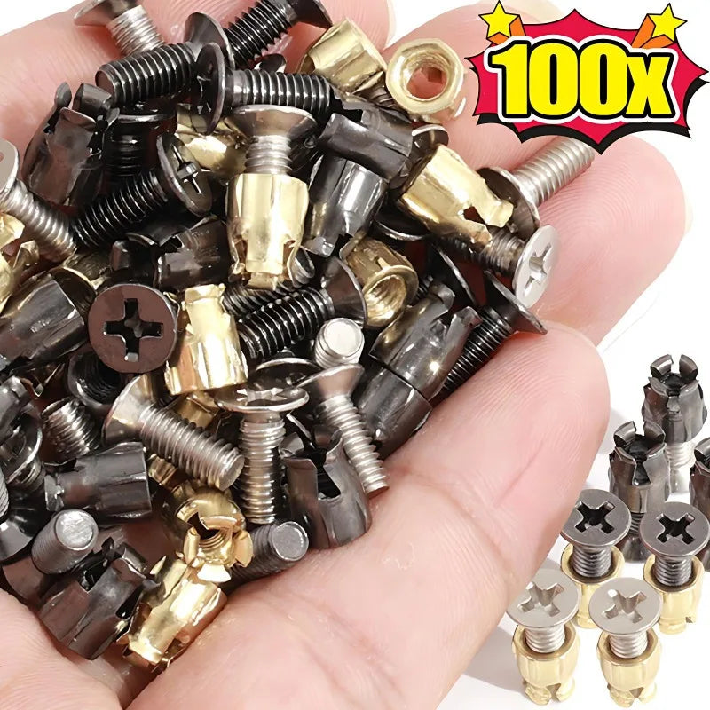 Hardware expansion nut kit for furniture repair