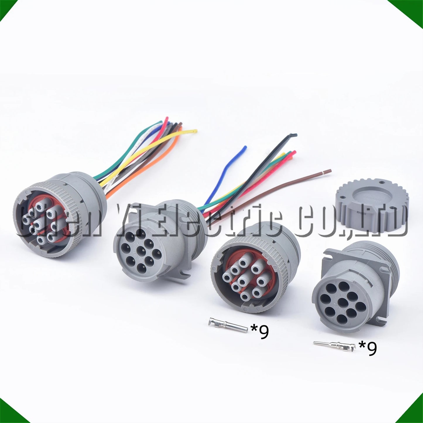9 pin HD10 series waterproof connector HD16-9-96S