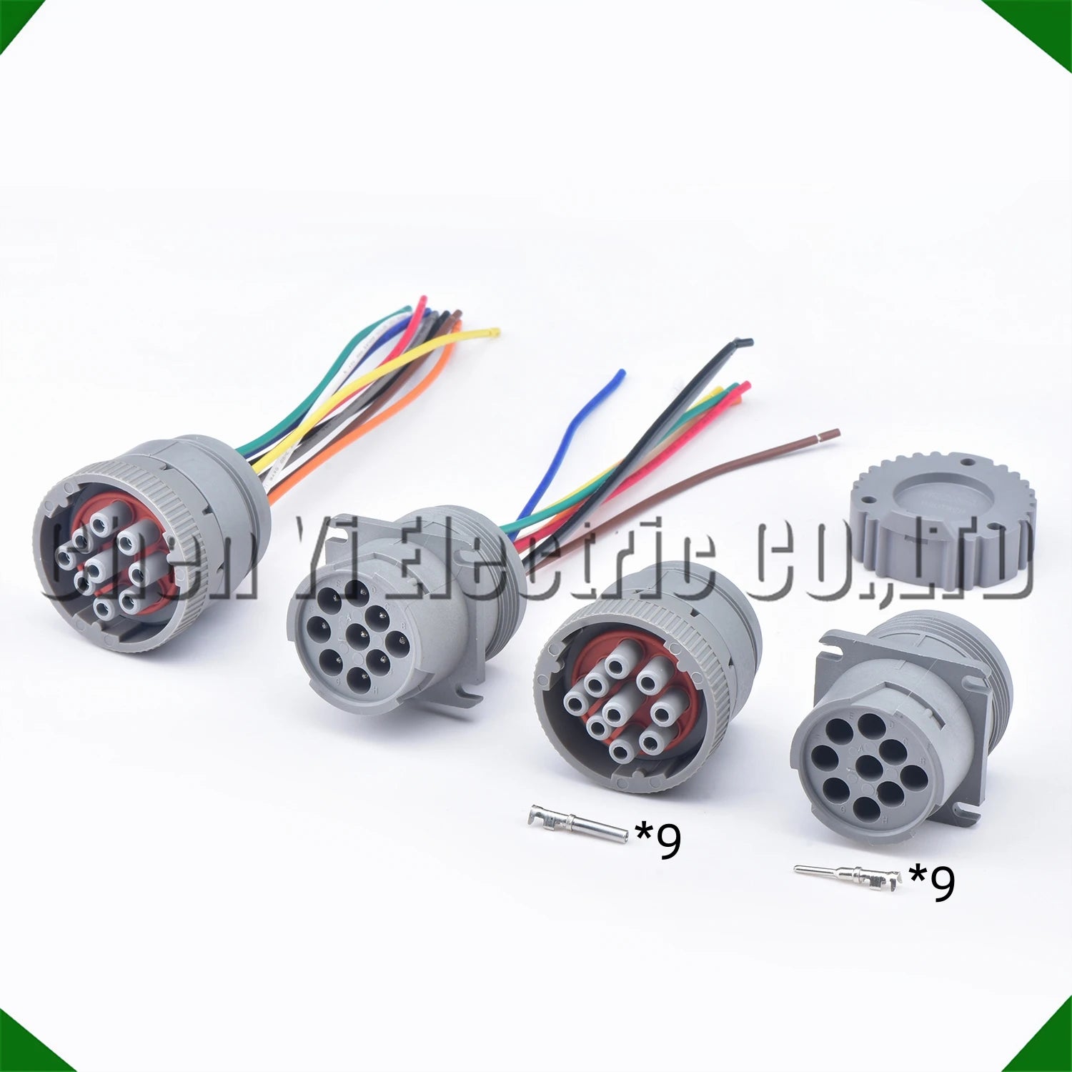 9 pin HD10 series waterproof connector HD16-9-96S