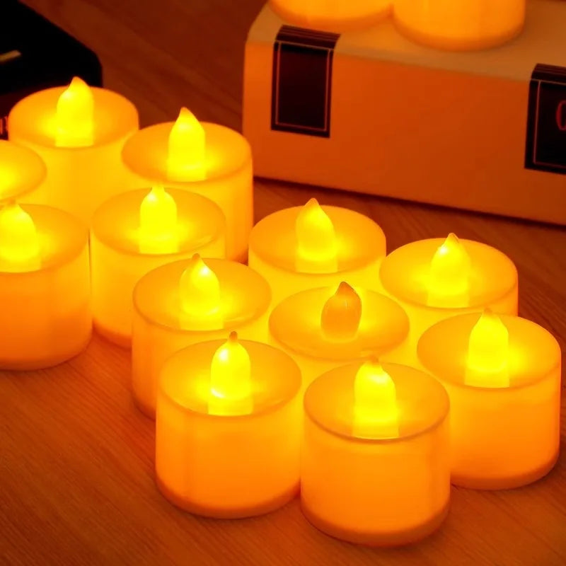 Heart-shaped electronic LED candle