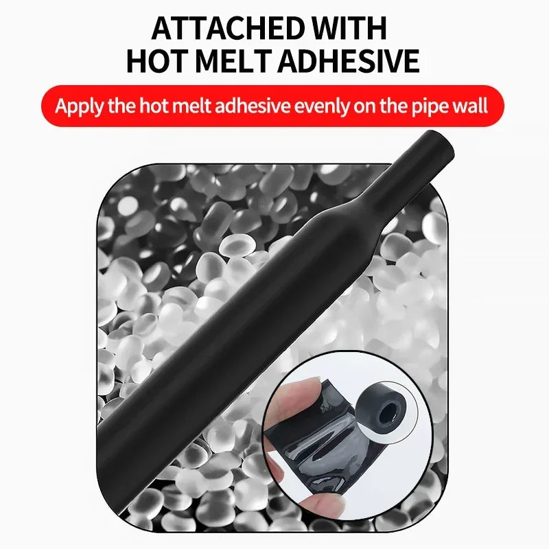 4:1 heat shrinkable tubing with glue for waterproof cable insulation and wire repair
