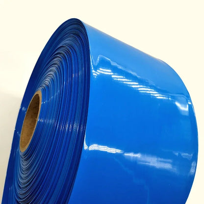 Blue PVC heat shrinkable tube for industrial lithium battery packaging applications