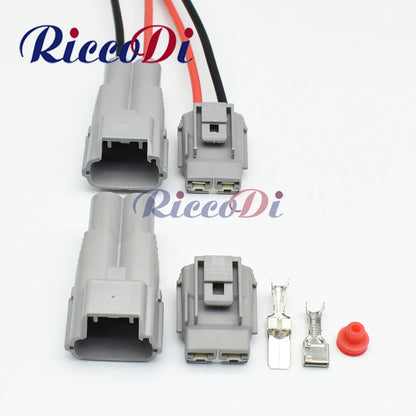 2 pin heavy-duty automotive waterproof high current connector plug for secure vehicle wiring