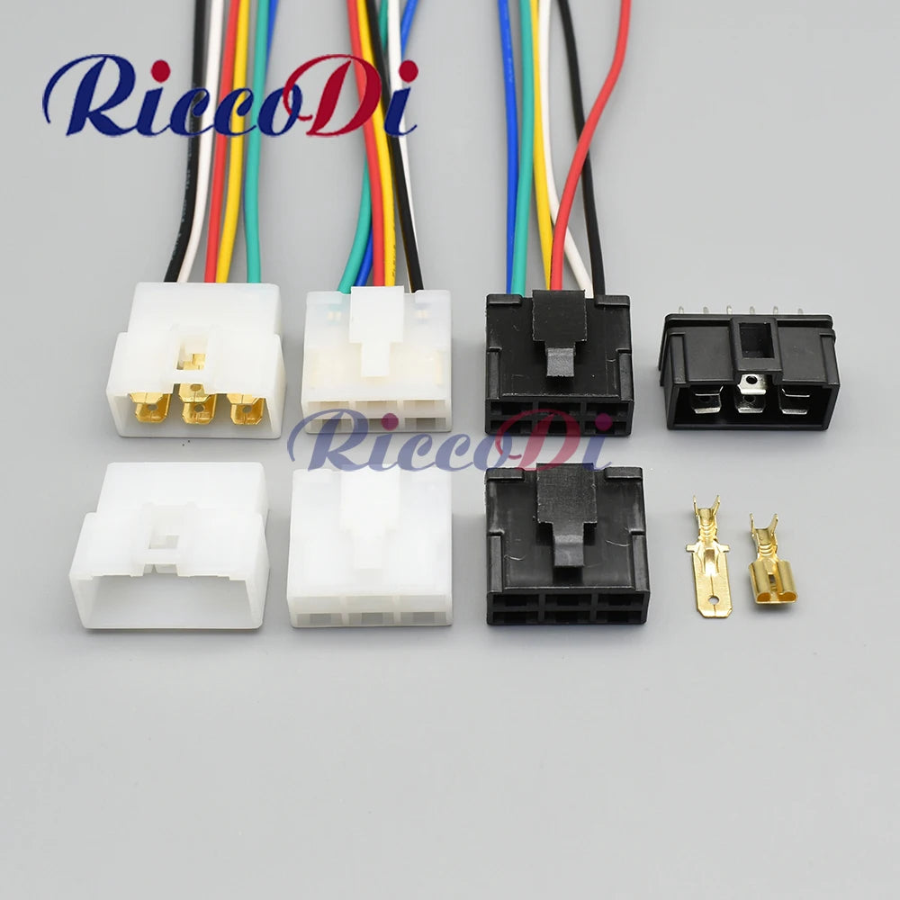 High current 6 pin female male connector plug DJ7062-6.3-21 PCB board socket