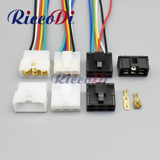 High current 6 pin female male connector plug DJ7062-6.3-21 PCB board socket
