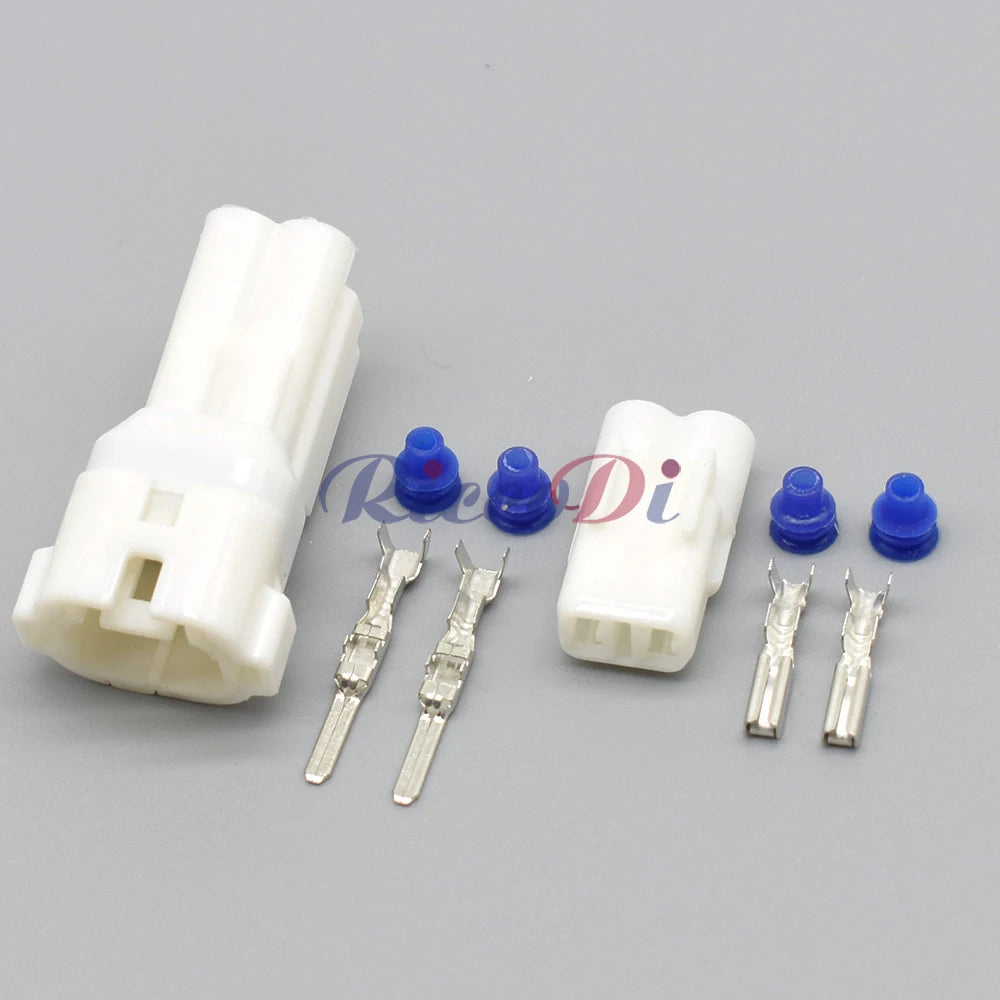 durable 2 pin automotive power connector with waterproof design for battery and electronic systems