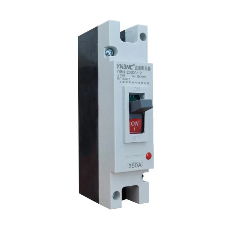 High power DC circuit breaker with current ratings from 125A to 600A