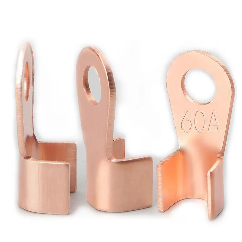Copper OT terminal block for high current applications, 60A–200A cable connector