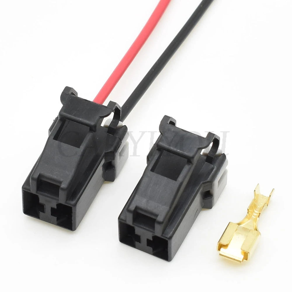 High durability 2 pin automotive wiring harness connector housing for car electrical systems
