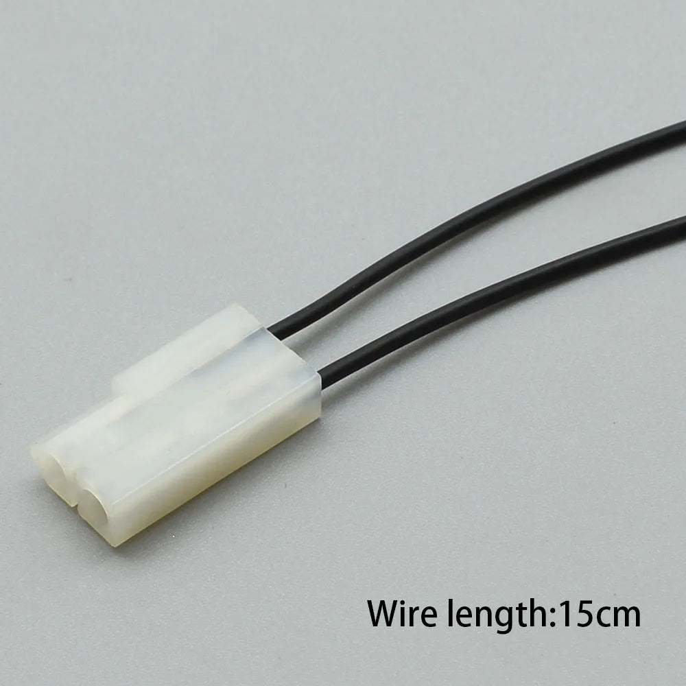 High durability 2 pin automotive connector housing for headlight wiring and vehicle electrical systems
