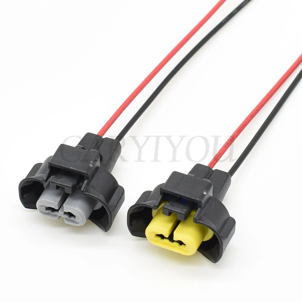 High durability 2 pin automotive fog and headlight waterproof connector housing for stable wiring