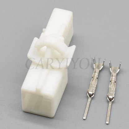 High durability 2 pin automotive reader coil and light socket connector housing for reliable vehicle connections