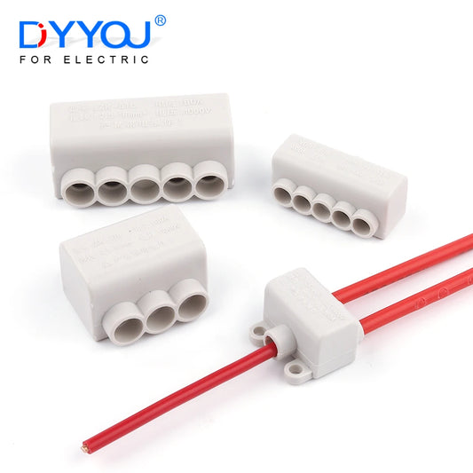 High power 1 in multiple out cable splicing wire connector screw wiring terminal block, 60A/400V 1-6mm², 80A/1000V 2.5-16mm²