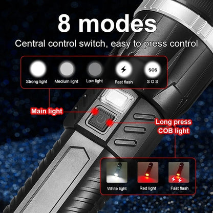 High power COB lantern for camping and outdoor use