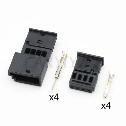 High quality 4 Pin automotive connector for car ambient light and door light wire harness plug 968813-9 838069609 0-1452576-1 968813-1, reliable and durable