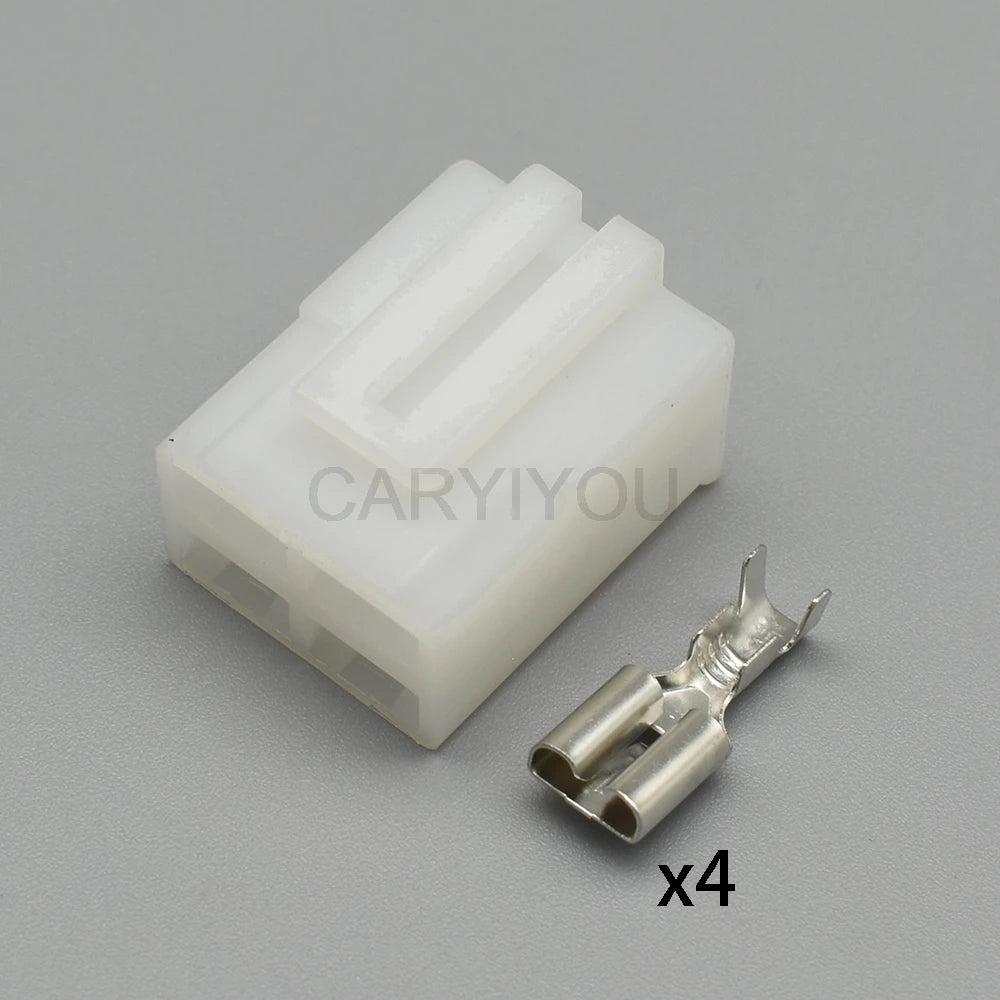 High quality 4 Pin Car Motorcycle Rectifier Electrical Plug DJ70410-6.3-21 male female connector with brass terminal CD70