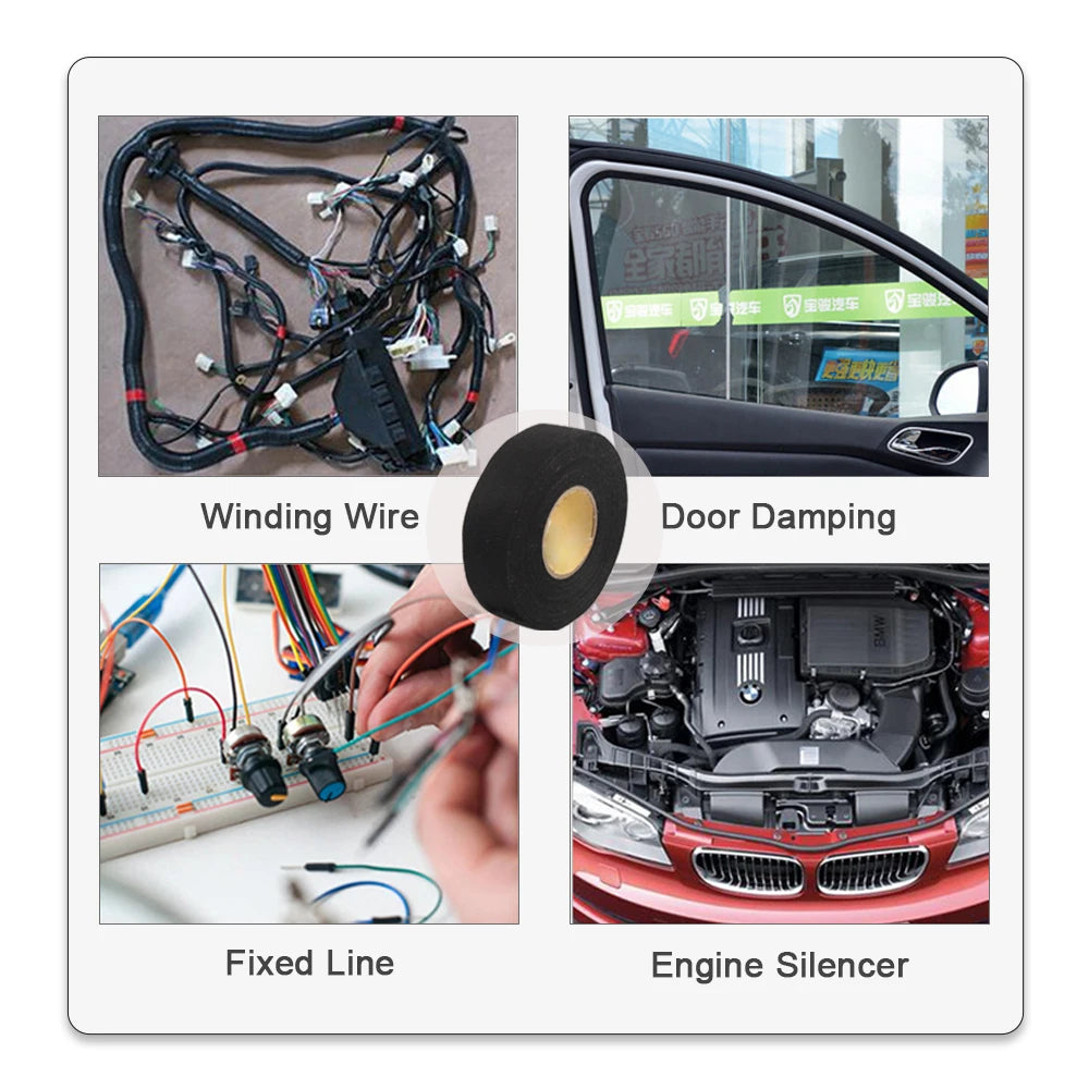 High temperature resistant 15m electrical tape for car engine compartment applications