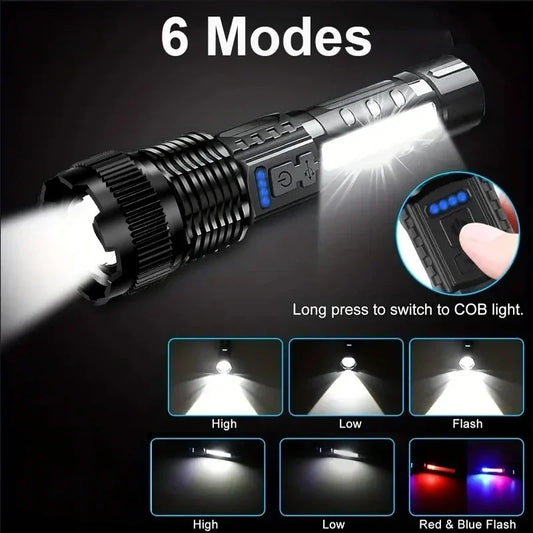 High zoom LED torch light for outdoor use