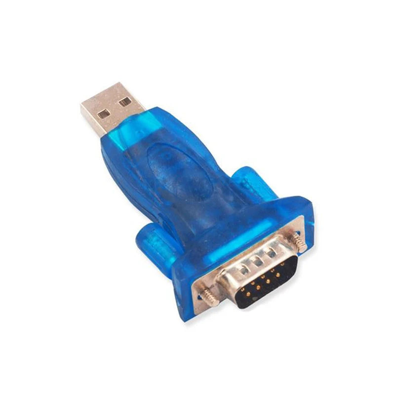 HL-340 USB to RS232 COM port serial adapter, 9-pin DB9 connector, compatible with Windows 7/10, ideal for Arduino, PLC, and industrial devices