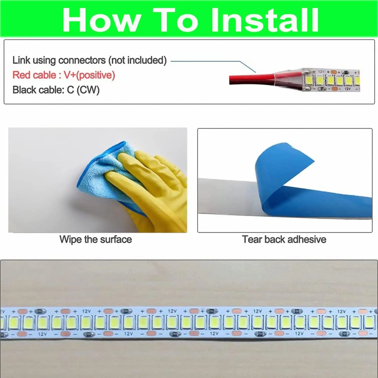LED strip light for home decor and backlight