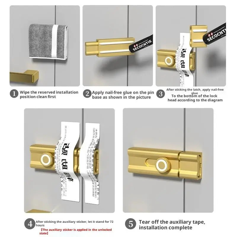 Door lock buckle hardware for home improvement