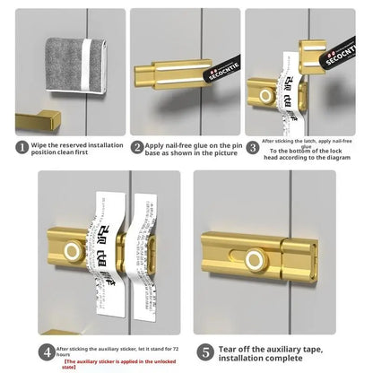 Door lock buckle hardware for home improvement