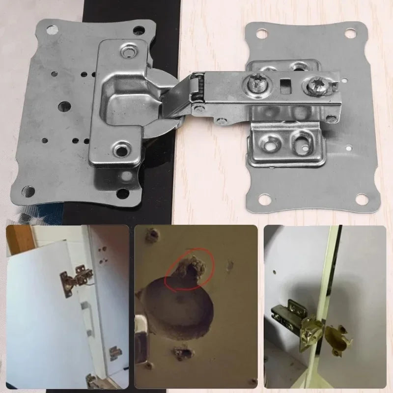 Home repair tool for hinge and door reinforcement