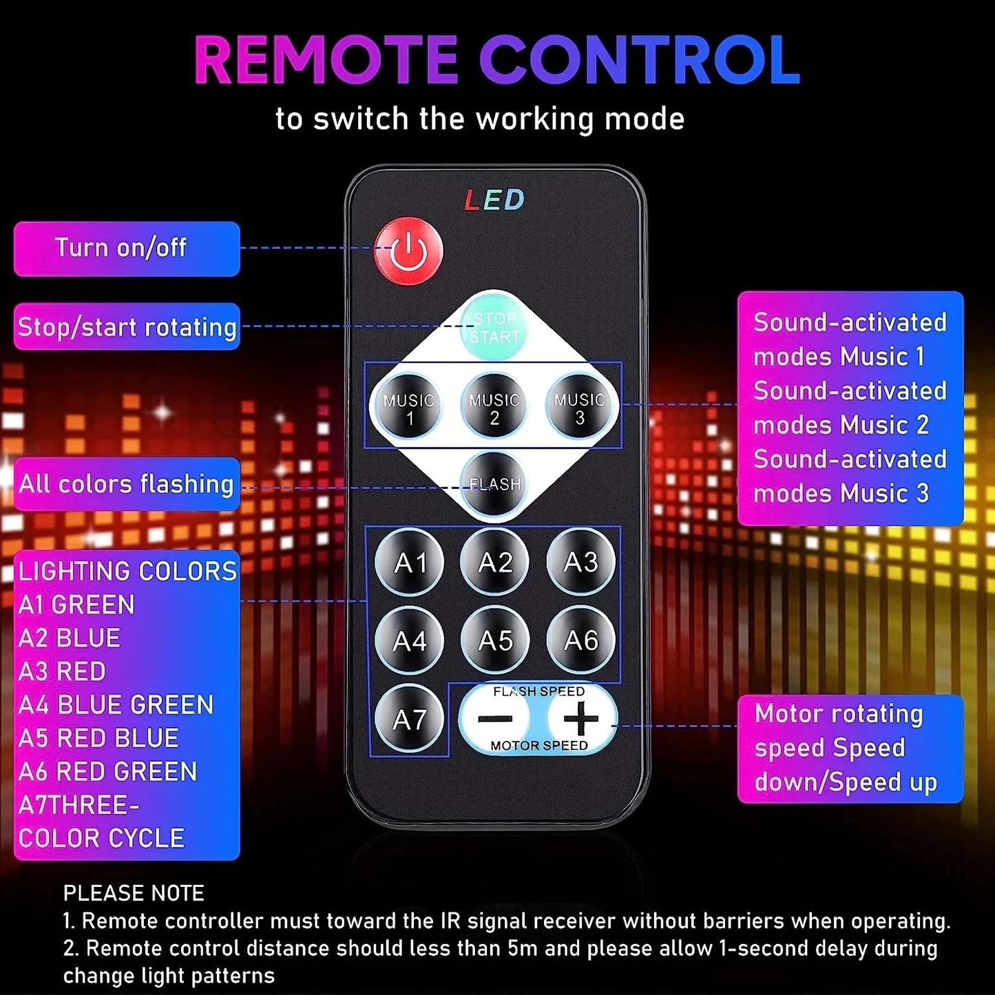LED disco ball light for home KTV and bar parties
