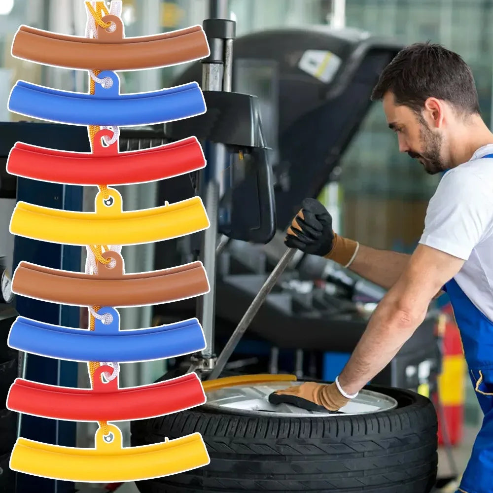Wheel hub edge guard protector for tire changes