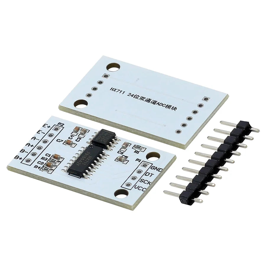 HX711 24-bit ADC module with TL431 external reference voltage, dual-channel weighing sensor compatible with Arduino and DIY electronics projects