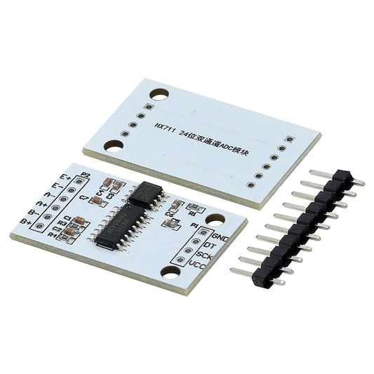 HX711 24-bit ADC module with TL431 external reference voltage, dual-channel weighing sensor compatible with Arduino and DIY electronics projects