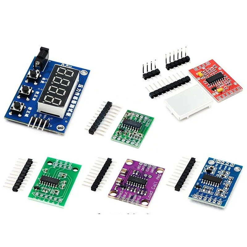 HX711 24-bit ADC weighing module with shielding, compatible with pressure sensors and electronic scales for DIY electronics projects