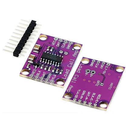 HX711 high-precision 24-bit weighing sensor with A/D converter development board for electronic scales, DIY projects, and sensor experiments