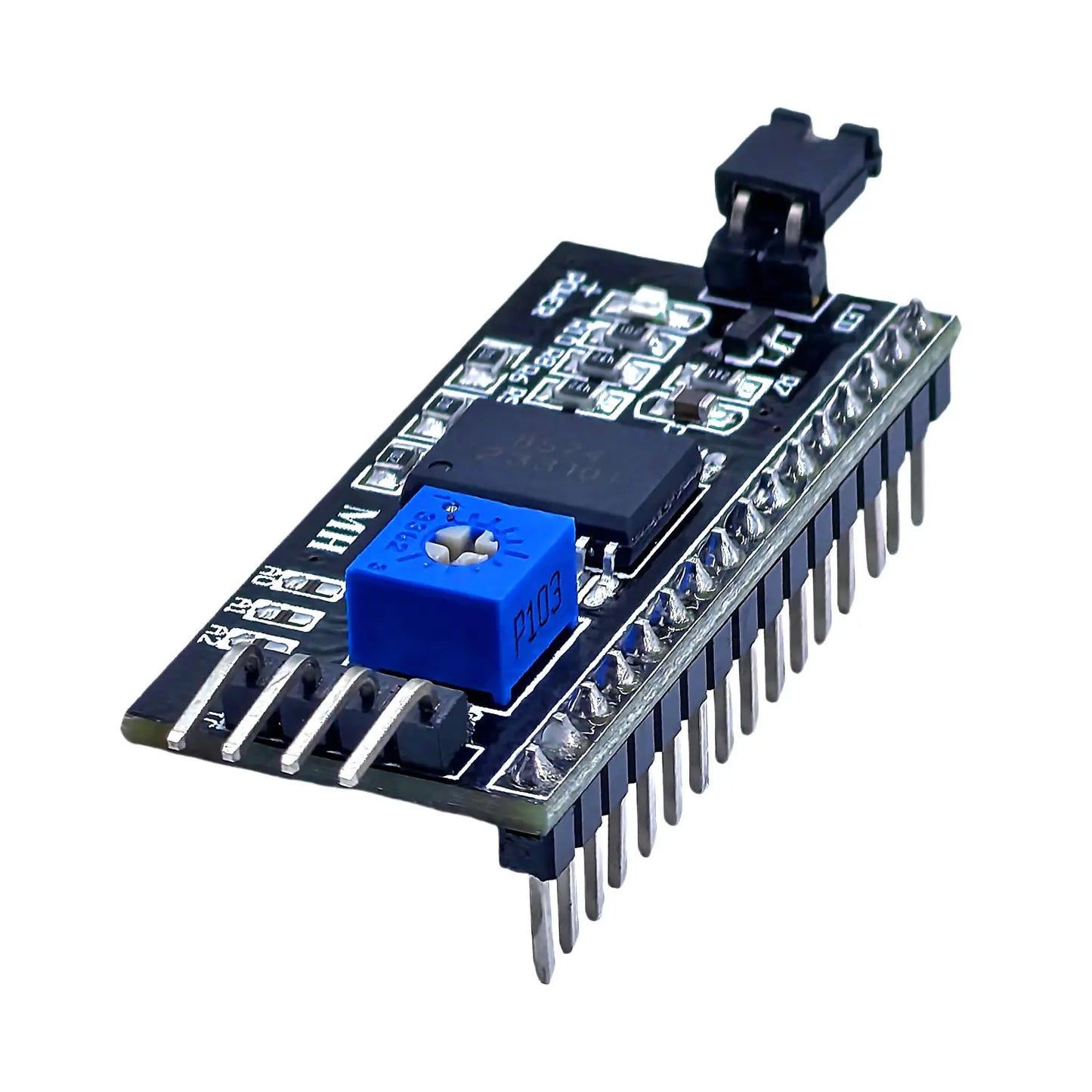 I2C/IIC/SPI serial interface LCD adapter module for 1602 and 2004 displays, PCF8574 interface board compatible with Arduino DIY electronics