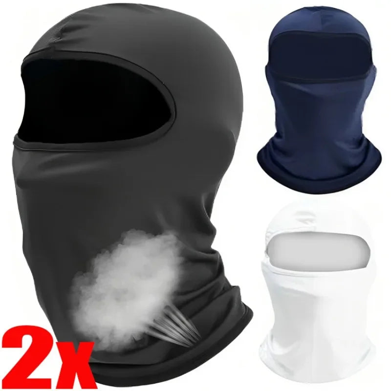 Breathable ice silk cycling balaclava face mask