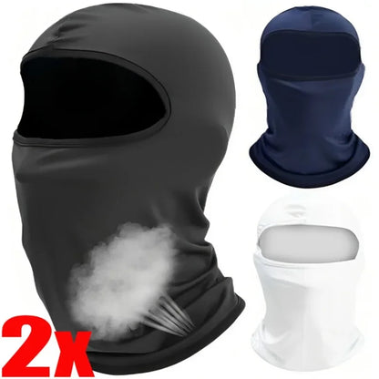 Breathable ice silk cycling balaclava face mask