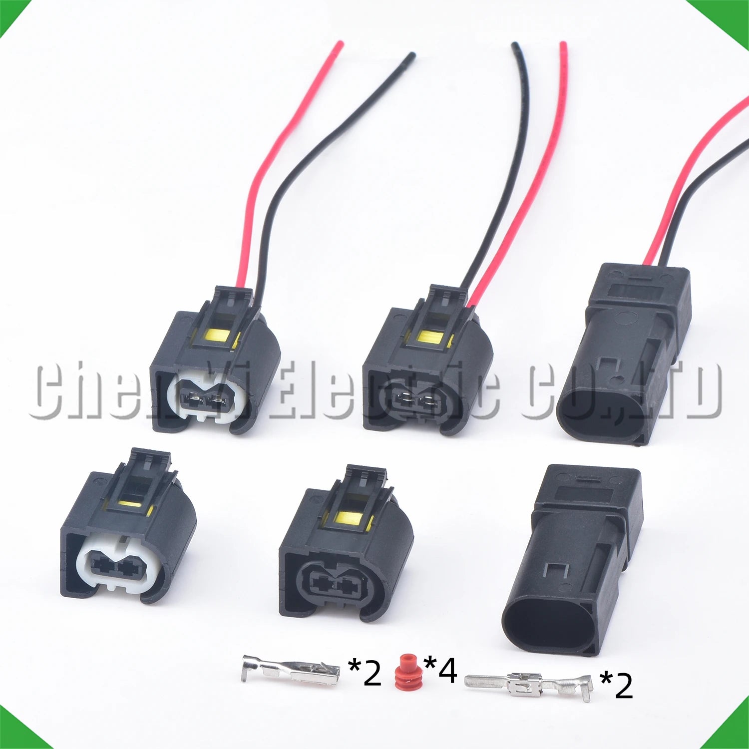 2 pin waterproof ignition coil wire harness connector