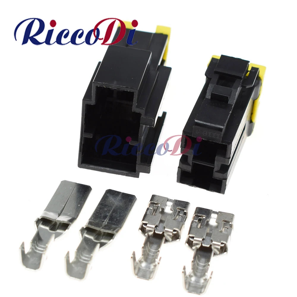 2 pin automotive wire harness plug for ignition coil with high current capacity and durable plastic connector