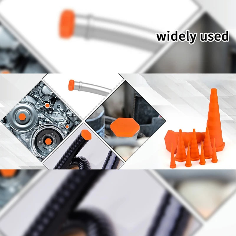 Industrial hydraulic rubber plug kit for joint sealing