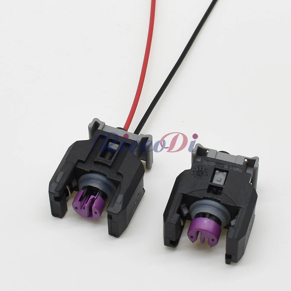 injector nozzle connector detail showing secure terminal and waterproof housing