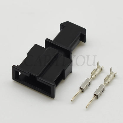 interior automotive audio connector housing detail showing secure terminal design
