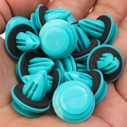 Car interior door panel retaining fastener clip