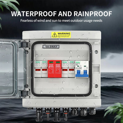 IP65 waterproof solar combiner box for safe outdoor photovoltaic installations