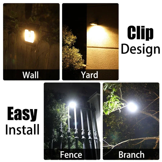 IP65 waterproof solar security lamp for fence and wall